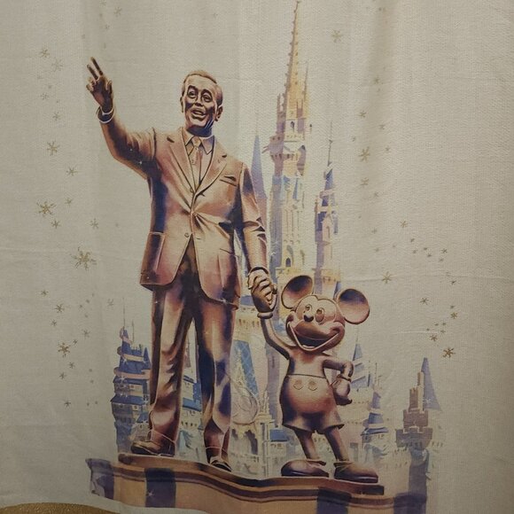 Disney Throw Blanket - Walt Disney World 50th Anniversary Woven Castle - Picture 1 of 9